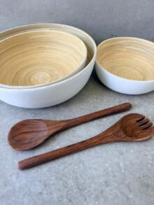 ⁦סט קערות הגשה במבוק⁩ – תמונה ⁦3⁩