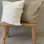 כרית פיקה גדולה לבן/חום