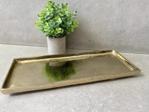 ⁦מגש מלבני זהב⁩ – תמונה ⁦2⁩