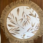 פלייסמנט ענפים עגול מנייר חד פעמי