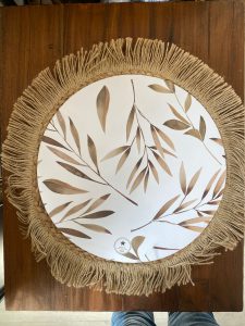 פלייסמנט ענפים עגול מנייר חד פעמי