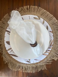 ⁦פלייסמנט ענפים עגול מנייר חד פעמי⁩ – תמונה ⁦4⁩