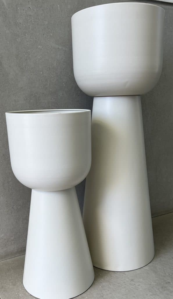 ⁦מעמד לעציצים לפיד לבן⁩ – תמונה ⁦3⁩