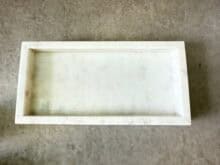 ⁦מגש שיש מלבני - לבן⁩ – תמונה ⁦8⁩