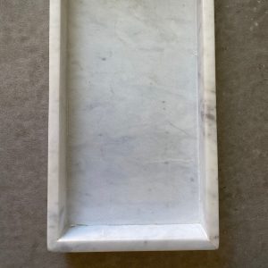 ⁦מגש שיש מלבני - לבן⁩ – תמונה ⁦2⁩