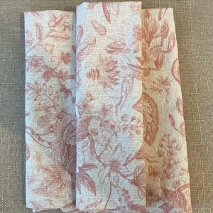 ⁦סט מפיות פרחוניות - ורוד / כחול / בז' / ירוק⁩ – תמונה ⁦2⁩