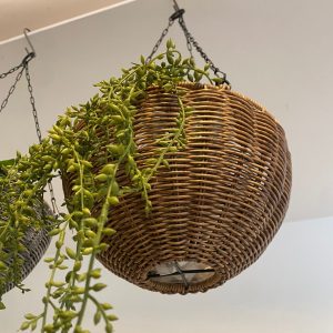 ⁦מתלה עציצים רטאן - 2 צבעים⁩ – תמונה ⁦5⁩