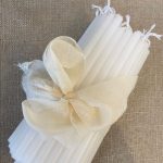 חבילת נרות חנוכה בצבע לבן