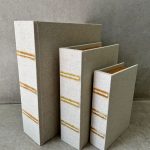 ספר אחסון וינטג' - 3 גדלים