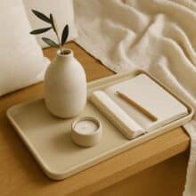 ⁦מגש חרס בז'⁩ – תמונה ⁦3⁩