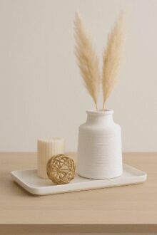 ⁦מגש חרס לבן⁩ – תמונה ⁦2⁩