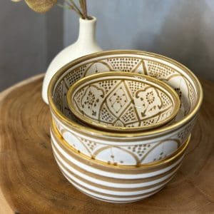 ⁦קערות מרוקאיות - חום⁩ – תמונה ⁦2⁩