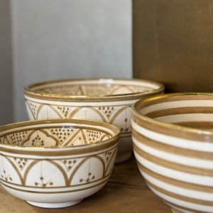 ⁦קערות מרוקאיות - חום⁩ – תמונה ⁦3⁩