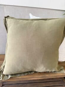 כרית ירוק זית – תמונה 5