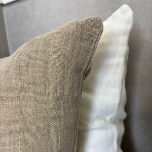 ⁦כרית פשתן מרובעת⁩ – תמונה ⁦4⁩