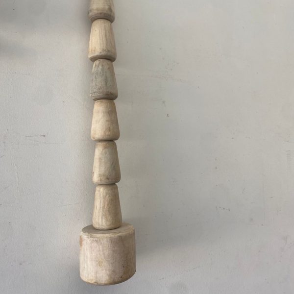 ⁦מנורת עץ - לבן - 2 גדמים⁩ – תמונה ⁦5⁩