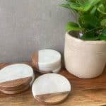 תחתיות שיש ועץ - עגולות