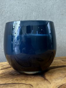 ⁦נר כדורי בכלי זכוכית כחול⁩ – תמונה ⁦4⁩