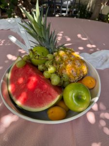 ⁦מפה חגיגית דמוי פשתן - צבע פודרה⁩ – תמונה ⁦5⁩