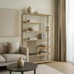 כוננית ברזל ופסים שמנת