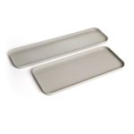 מגש מתכת אפור - מלבן