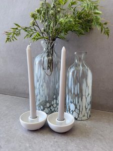 ⁦בקבוק זכוכית מנומר לבן⁩ – תמונה ⁦7⁩