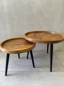 זוג שולחנות עגולים 60X45