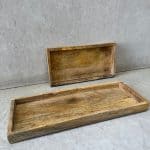 מגש עץ מלבני