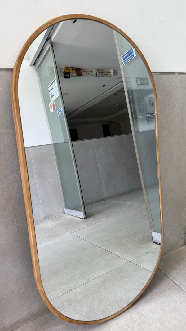 ⁦מראת קפסולה מסגרת עץ⁩ – תמונה ⁦5⁩