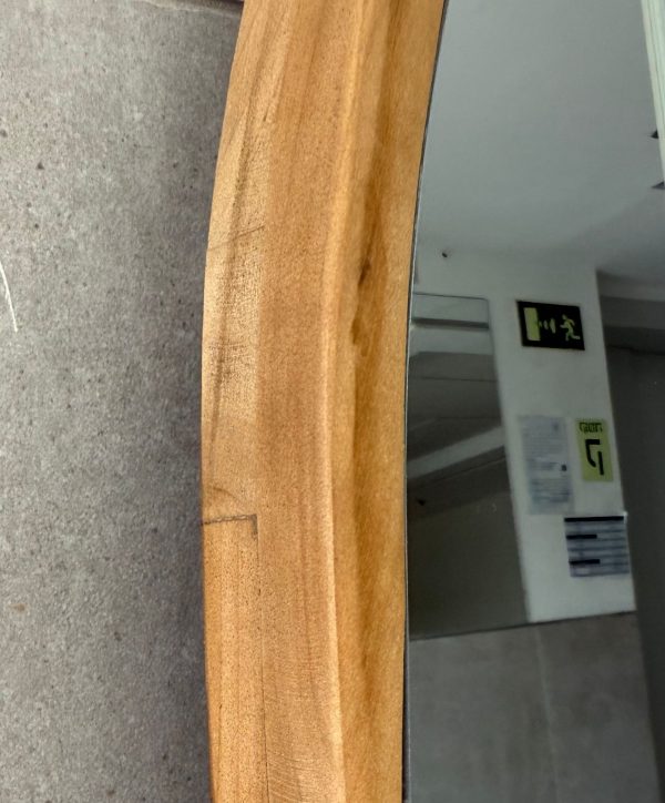 ⁦מראת קפסולה מסגרת עץ⁩ – תמונה ⁦4⁩
