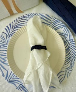 ⁦סט סידור שולחן - נגיעות כחול⁩ – תמונה ⁦7⁩