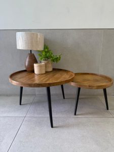 ⁦זוג שולחנות עגולים 75X45⁩ – תמונה ⁦7⁩