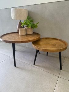 ⁦זוג שולחנות עגולים 75X45⁩ – תמונה ⁦5⁩