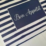 חבילת פלייסמנט - פסים כחול לבן