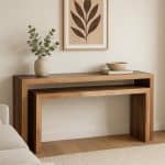 קונסולה עץ מנגו טבעי