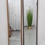 מראה צרה מסגרת עץ