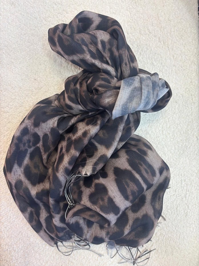 צעיף מנומר (1) צעיף שיק חברבורות נמר – תמונה 1