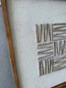 תמונת קנבס מרובעת בשילוב עץ – תמונה 4