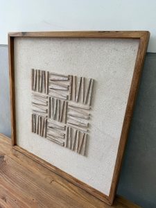תמונת קנבס מרובעת בשילוב עץ – תמונה 5