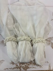 ⁦סט 12 חבקים למפיות - פנינה⁩ – תמונה ⁦3⁩