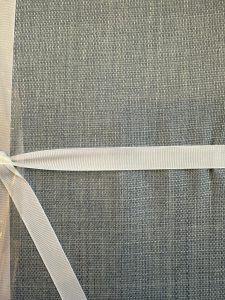 ⁦מפה חגיגית דמוי פשתן - צבע כחול ג'ינס⁩ – תמונה ⁦3⁩