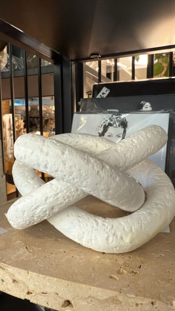 ⁦פסל דקורציה טרוורטין מעוגלת⁩ – תמונה ⁦3⁩