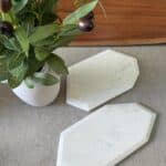 מגש שיש גיאומטרי