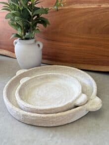 ⁦מגש חרס עם ידיות⁩ – תמונה ⁦8⁩