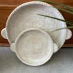 מגש חרס עם ידיות