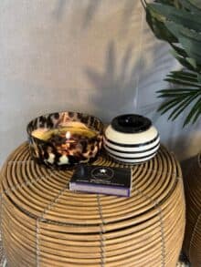 ⁦סל אחסון / שולחן רטאן עגול⁩ – תמונה ⁦4⁩