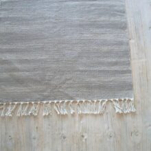 ⁦שטיח כותנה אפור/בז'⁩ – תמונה ⁦4⁩