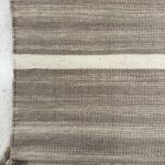 שטיח כותנה פסים אפור/בז'