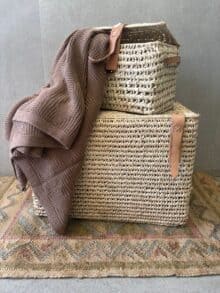 ⁦תיבת קש רצועות עור⁩ – תמונה ⁦4⁩