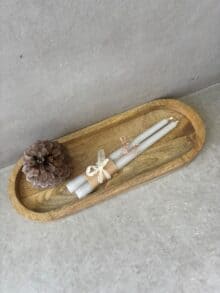 ⁦מגש אובלי מעץ מנגו⁩ – תמונה ⁦7⁩